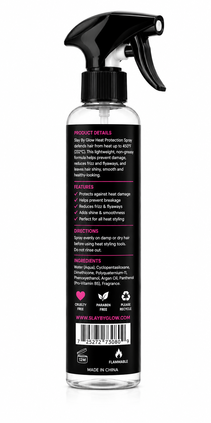 Slay By Glow Heat Protection Spray 200ml