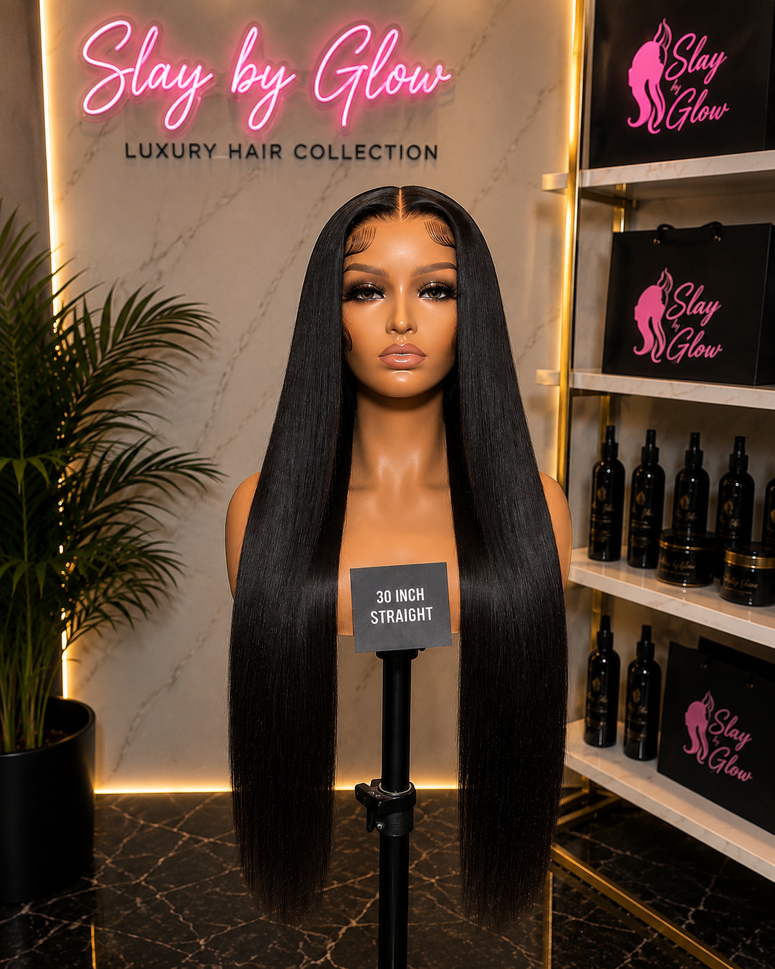 Raw Straight HD Lace Front Wig | 200% Density | Pre-Plucked