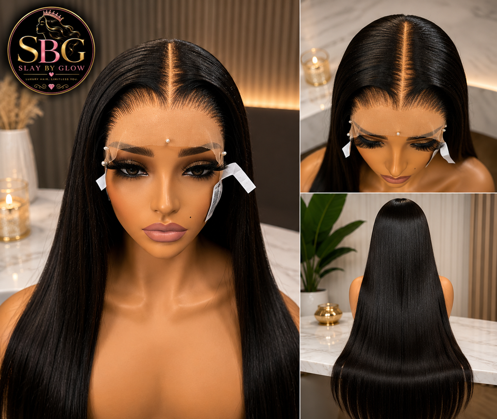 Raw Straight HD Lace Front Wig | 200% Density | Pre-Plucked