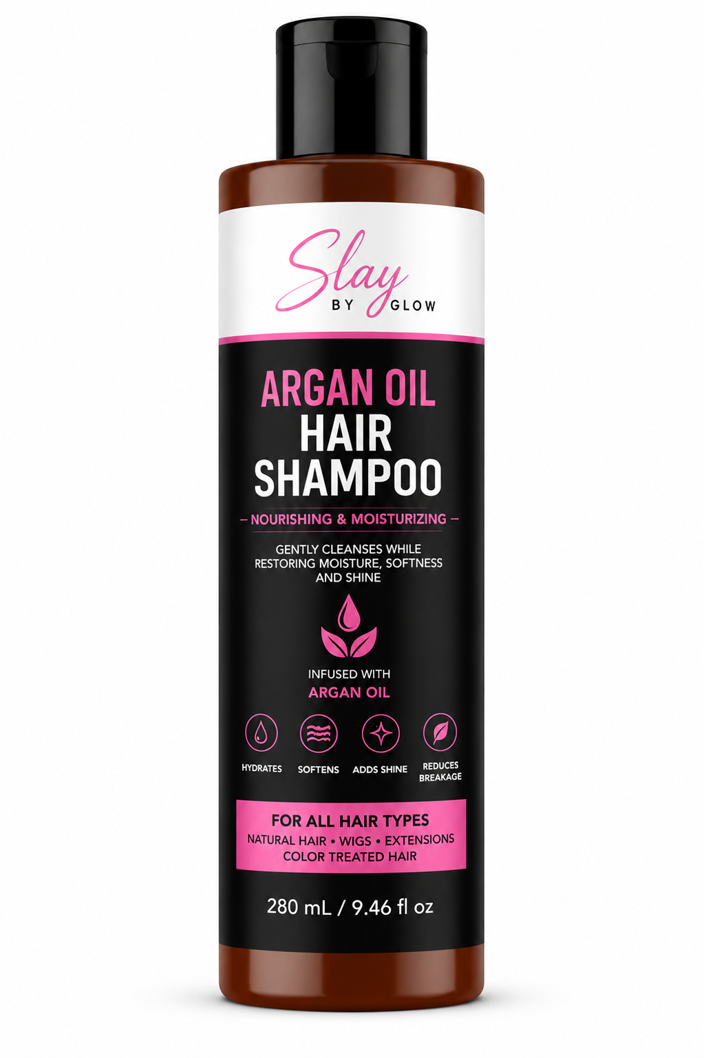 Slay by Glow Argan Oil Hair Shampoo | Nourishing & Moisturizing | 280ml