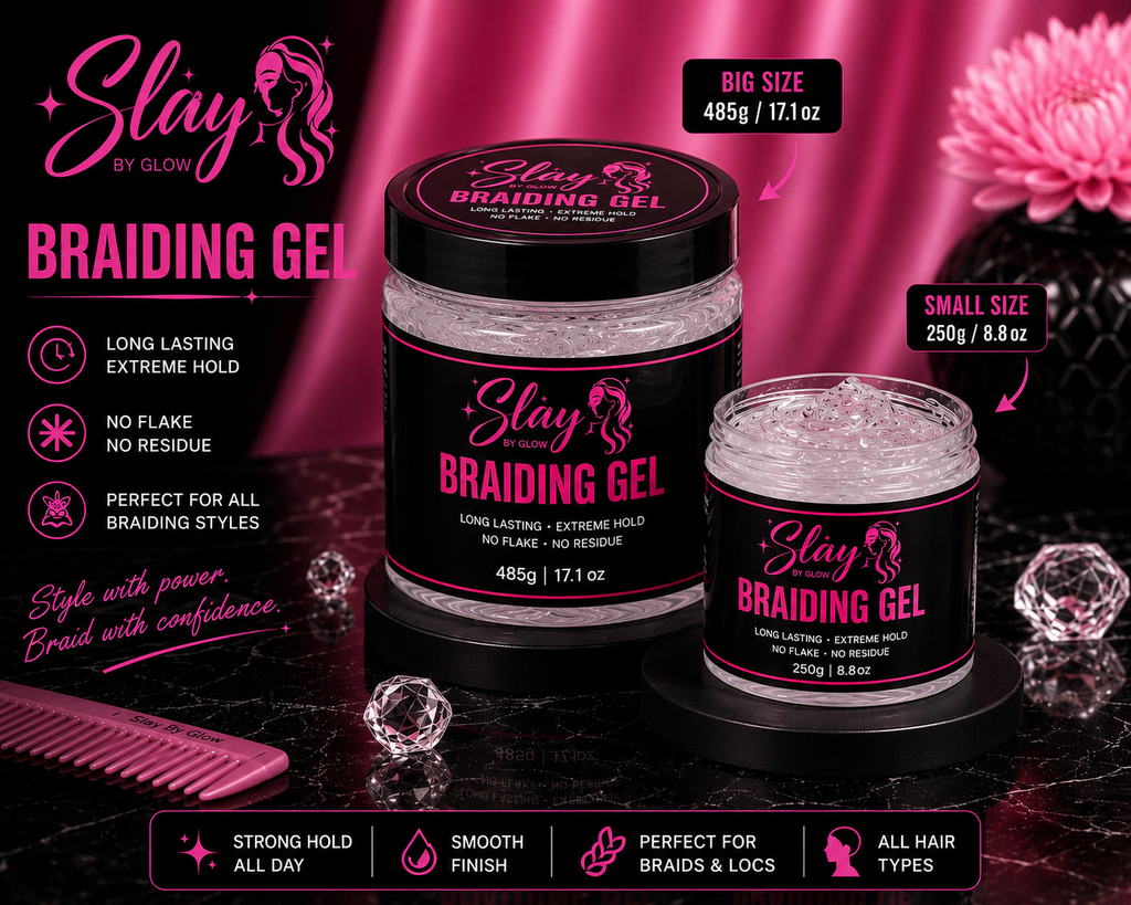 Slay by Glow Braiding Gel | Extreme Hold & No Flake