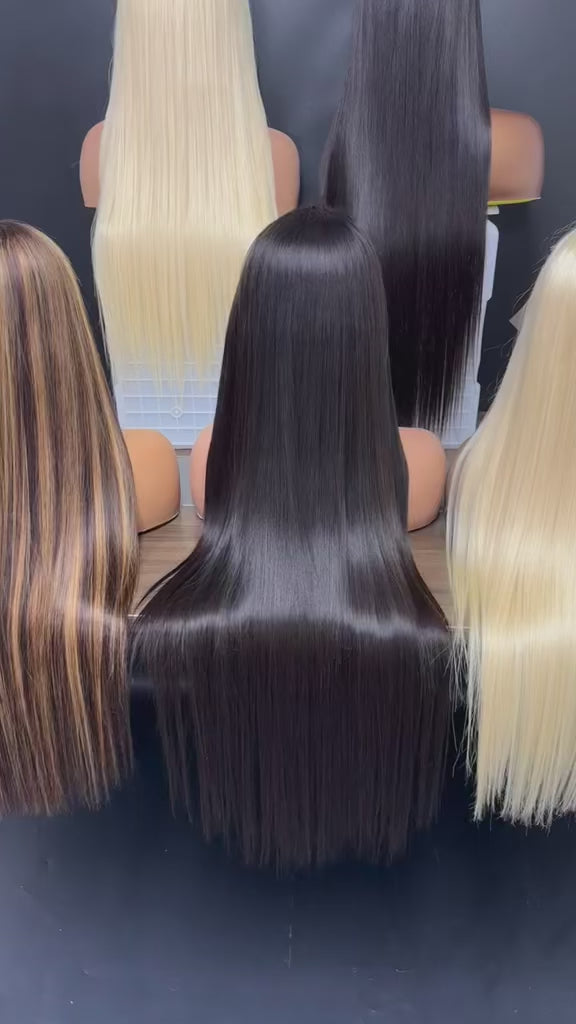 Raw Straight HD Lace Front Wig | 200% Density | Pre-Plucked