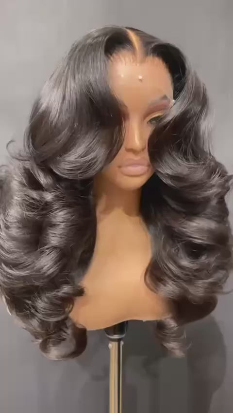 Slay by Glow 200% HD Body Wave Lace Front Wig | HD Lace | Natural Black