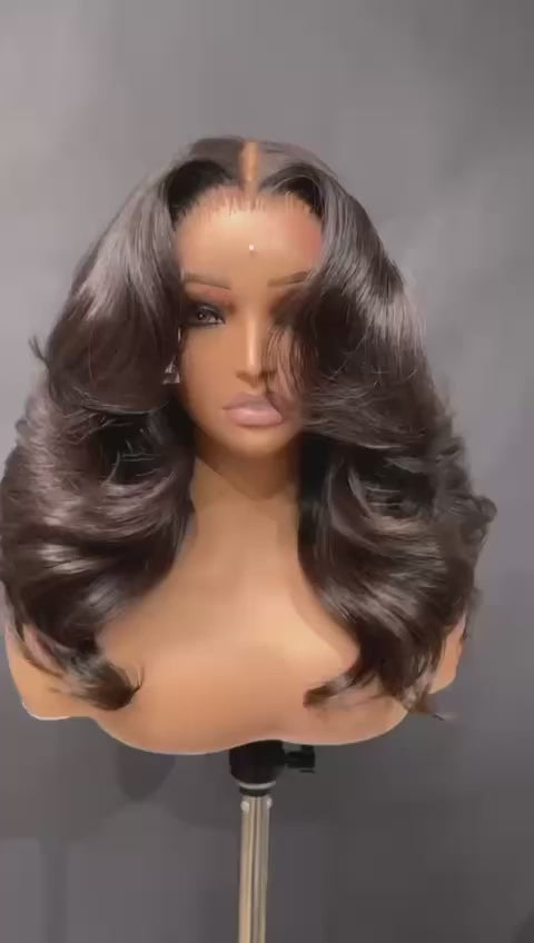 Slay by Glow 200% HD Body Wave Lace Front Wig | HD Lace | Natural Black